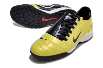 Men's Nike Total 90 II TF Artificial Turf Low-Tops Football Shoes - Yellow/Black/White