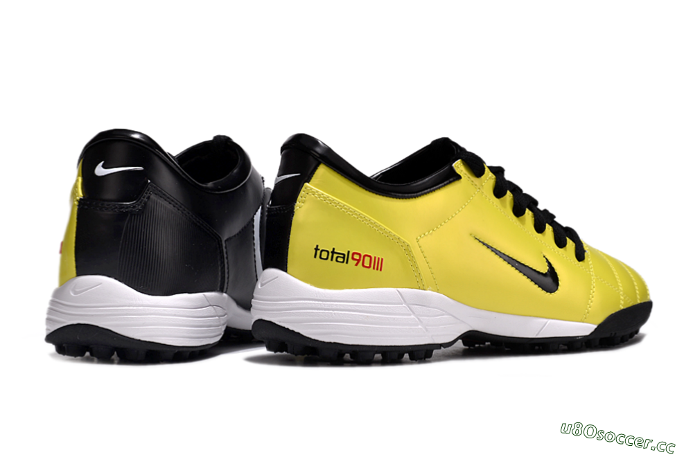 Men's Nike Total 90 II TF Artificial Turf Low-Tops Football Shoes - Yellow/Black/White 6