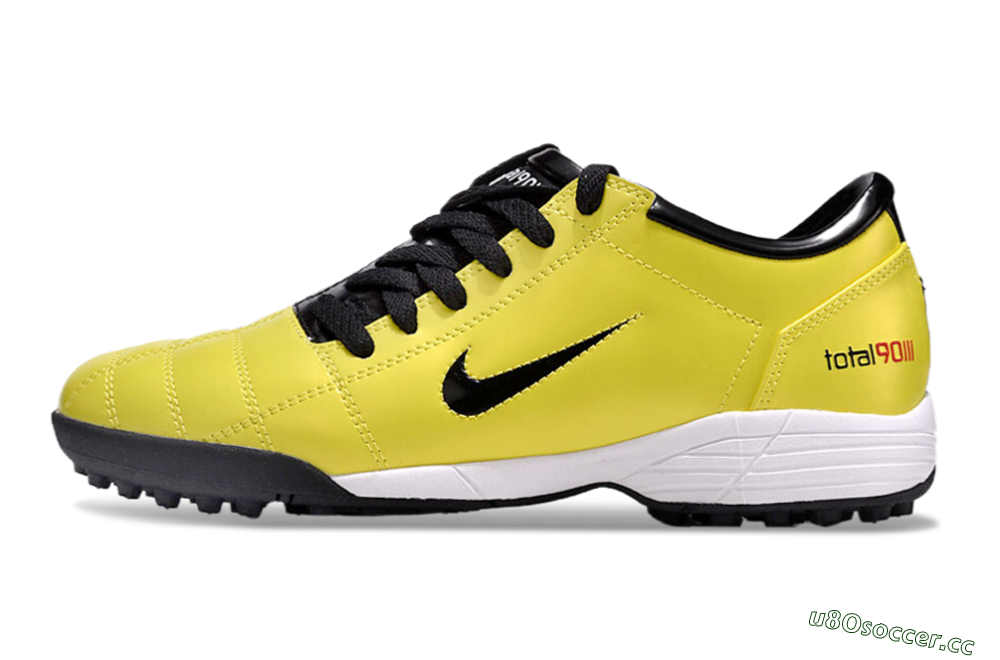 Men's Nike Total 90 II TF Artificial Turf Low-Tops Football Shoes - Yellow/Black/White 0