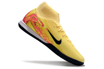 Men's Nike Air Zoom Mercurial Superfly 10 Elite IC Indoor & Futsal High-Tops Football Shoes - Yellow/Black/Red