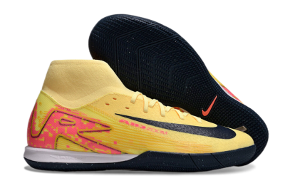 Men's Nike Air Zoom Mercurial Superfly 10 Elite IC Indoor & Futsal High-Tops Football Shoes - Yellow/Black/Red