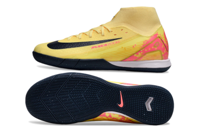 Men's Nike Air Zoom Mercurial Superfly 10 Elite IC Indoor & Futsal High-Tops Football Shoes - Yellow/Black/Red