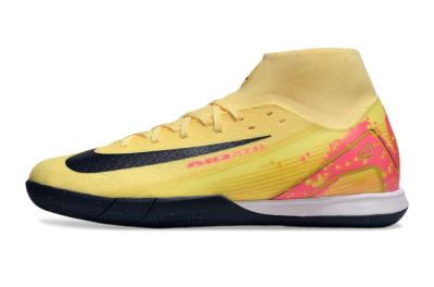 Men's Nike Air Zoom Mercurial Superfly 10 Elite IC Indoor & Futsal High-Tops Football Shoes - Yellow/Black/Red