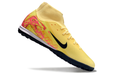 Men's Nike Air Zoom Mercurial Superfly 10 Elite TF Artificial Turf High-Tops Football Shoes - Yellow/Black/Red