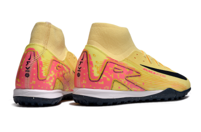 Men's Nike Air Zoom Mercurial Superfly 10 Elite TF Artificial Turf High-Tops Football Shoes - Yellow/Black/Red