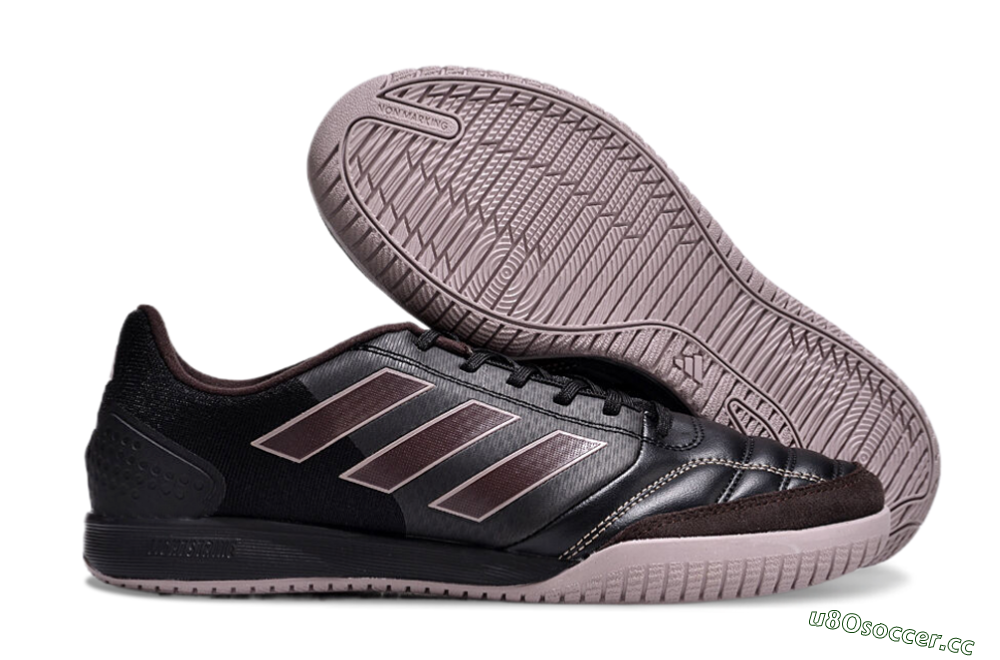Men's Adidas Top Sala Competition IC Indoor & Futsal Low-Tops Football Shoes - Black/Brown/Pink 2