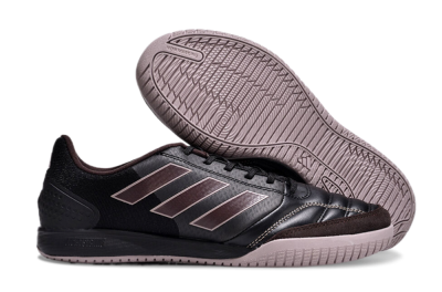 Men's Adidas Top Sala Competition IC Indoor & Futsal Low-Tops Football Shoes - Black/Brown/Pink