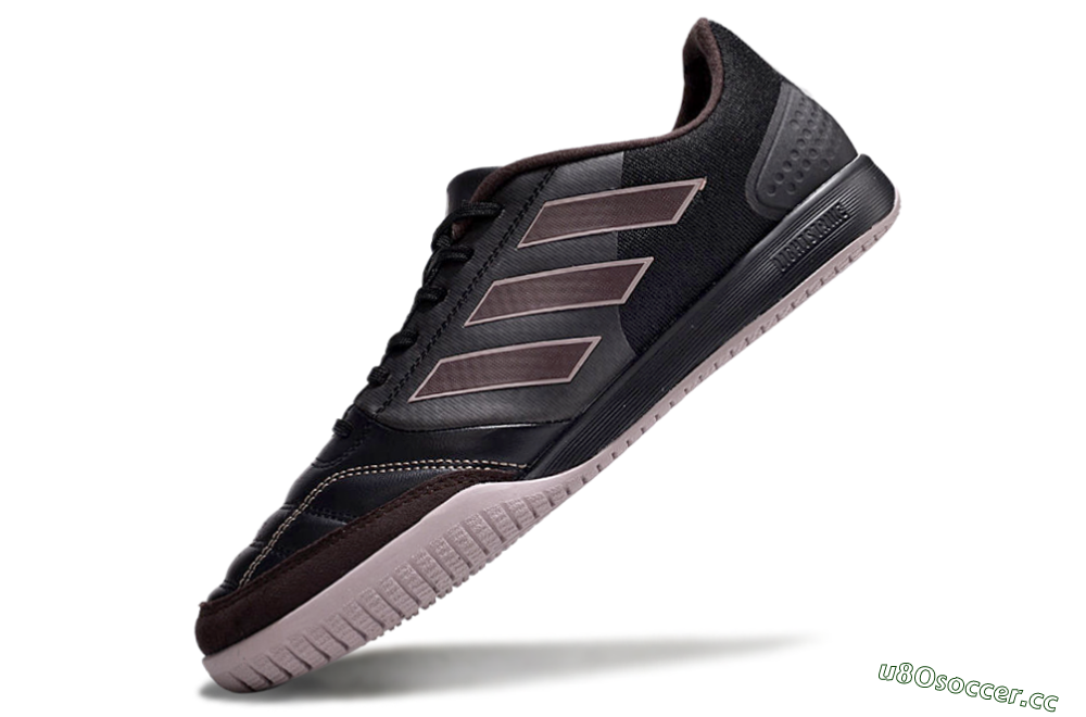 Men's Adidas Top Sala Competition IC Indoor & Futsal Low-Tops Football Shoes - Black/Brown/Pink 5