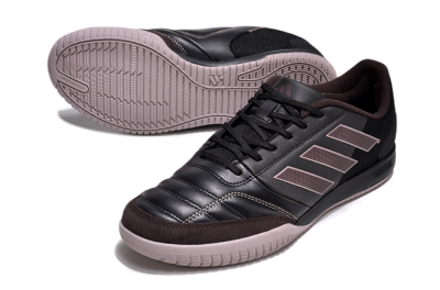 Men's Adidas Top Sala Competition IC Indoor & Futsal Low-Tops Football Shoes - Black/Brown/Pink