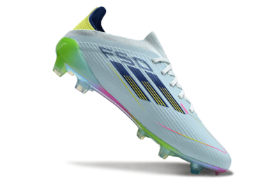 Unisex Adidas F50 Elite FG Firm Ground Low-Tops Football Boots - Jade/Blue/Yellow