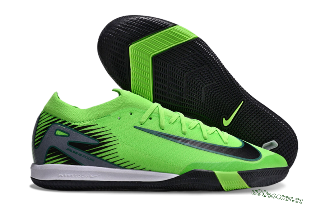 Unisex Nike Air Zoom Mercurial Vapor 16 Elite IC Indoor & Futsal Low-Tops Football Shoes - Yellow/Black/Silver 2