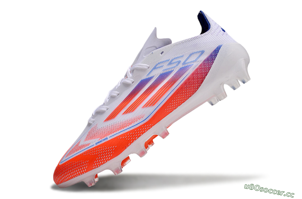 Men's Adidas F50 Elite AG Artificial Grass Low-Tops Football Boots - Red/White/Blue 6