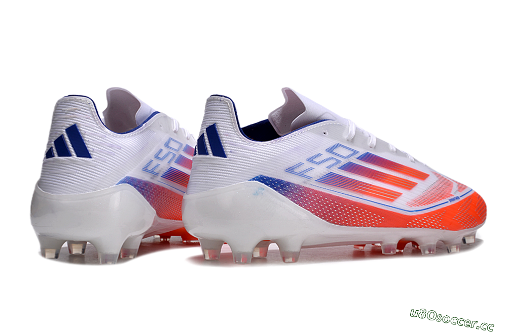 Men's Adidas F50 Elite AG Artificial Grass Low-Tops Football Boots - Red/White/Blue 7