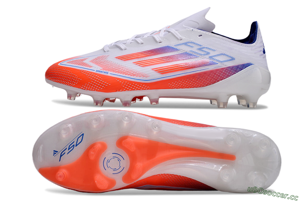 Men's Adidas F50 Elite AG Artificial Grass Low-Tops Football Boots - Red/White/Blue 1