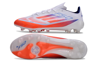 Men's Adidas F50 Elite AG Artificial Grass Low-Tops Football Boots - Red/White/Blue