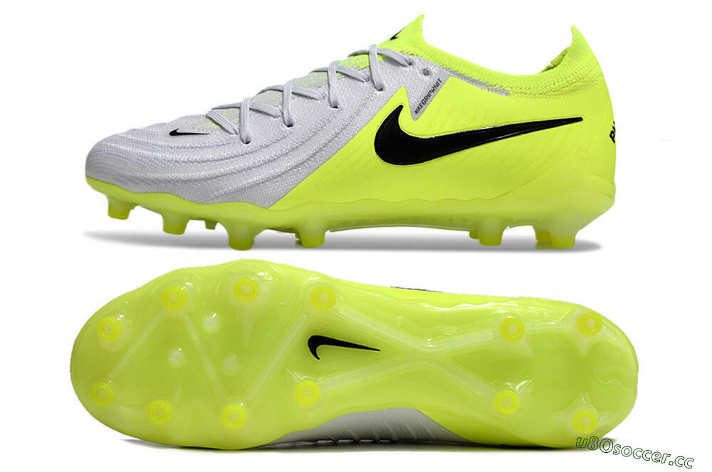Men's Nike Phantom Luna Elite Artificial Grass Low-Tops Football Boots - Yellow/Grey/Black 7