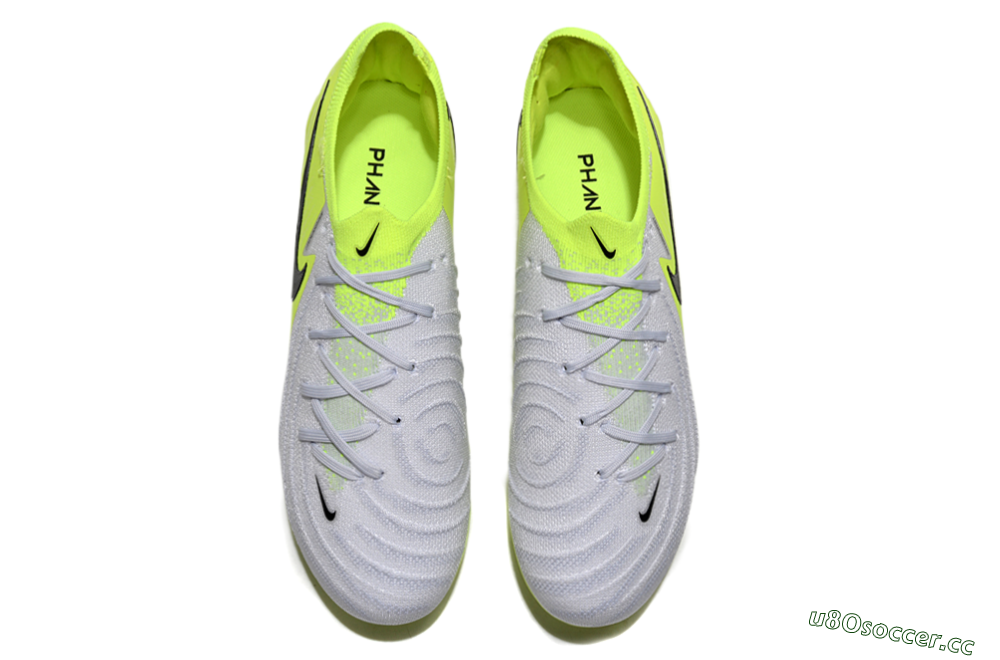 Men's Nike Phantom Luna Elite Artificial Grass Low-Tops Football Boots - Yellow/Grey/Black 3