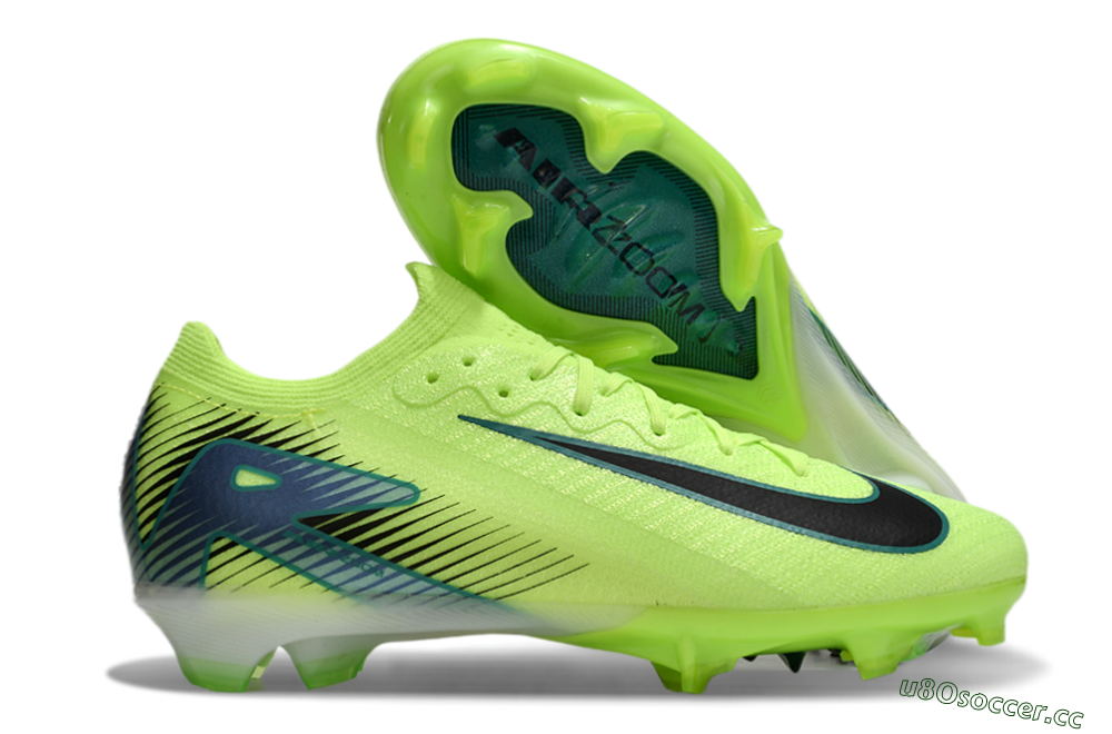 Men's Nike Air Zoom Mercurial Vapor 16 Elite FG Firm Ground Low-Tops Football Boots - Yellow/Green/Blue 2