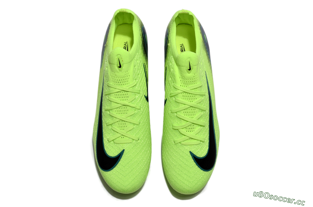 Men's Nike Air Zoom Mercurial Vapor 16 Elite FG Firm Ground Low-Tops Football Boots - Yellow/Green/Blue 4