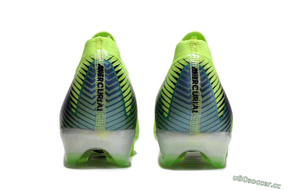 Men's Nike Air Zoom Mercurial Vapor 16 Elite FG Firm Ground Low-Tops Football Boots - Yellow/Green/Blue 5