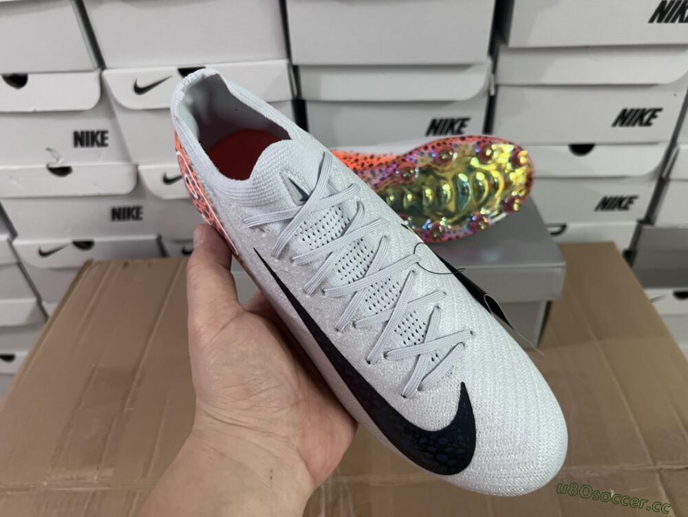 Men's Nike Air Zoom Mercurial Vapor 16 Elite AG Artificial Grass Low-Tops Football Boots - Grey/Black/Brown