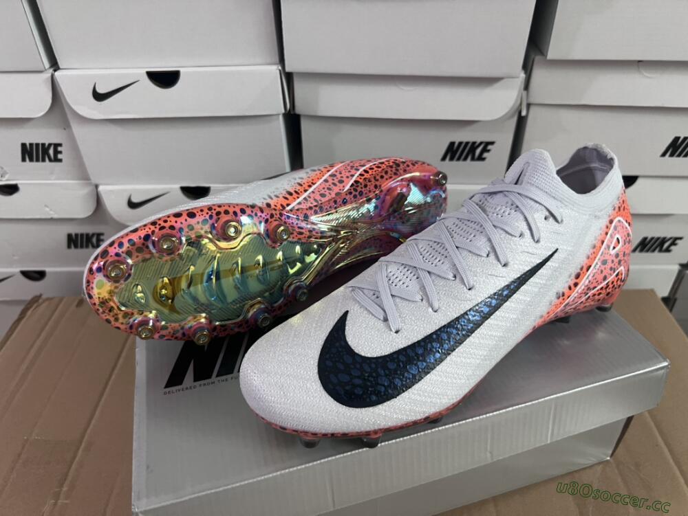 Men's Nike Air Zoom Mercurial Vapor 16 Elite AG Artificial Grass Low-Tops Football Boots - Grey/Black/Brown