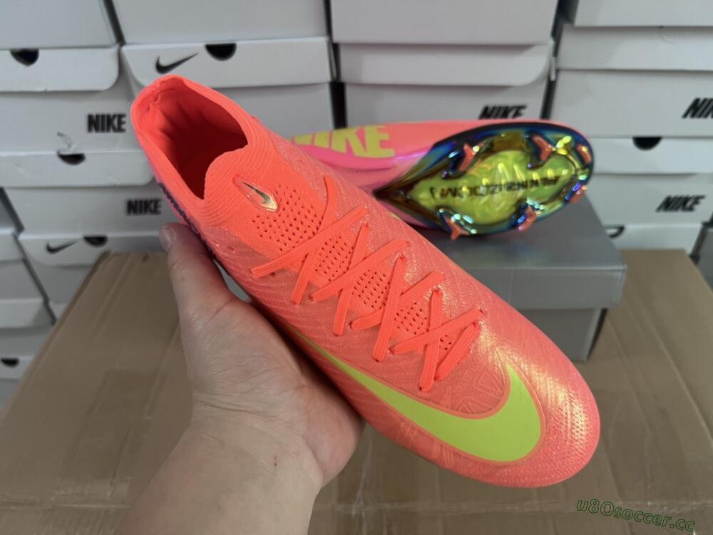 Men's Nike Air Zoom Mercurial Vapor 16 Elite FG Firm Ground Low-Tops Football Boots - Orange/Yellow/Black