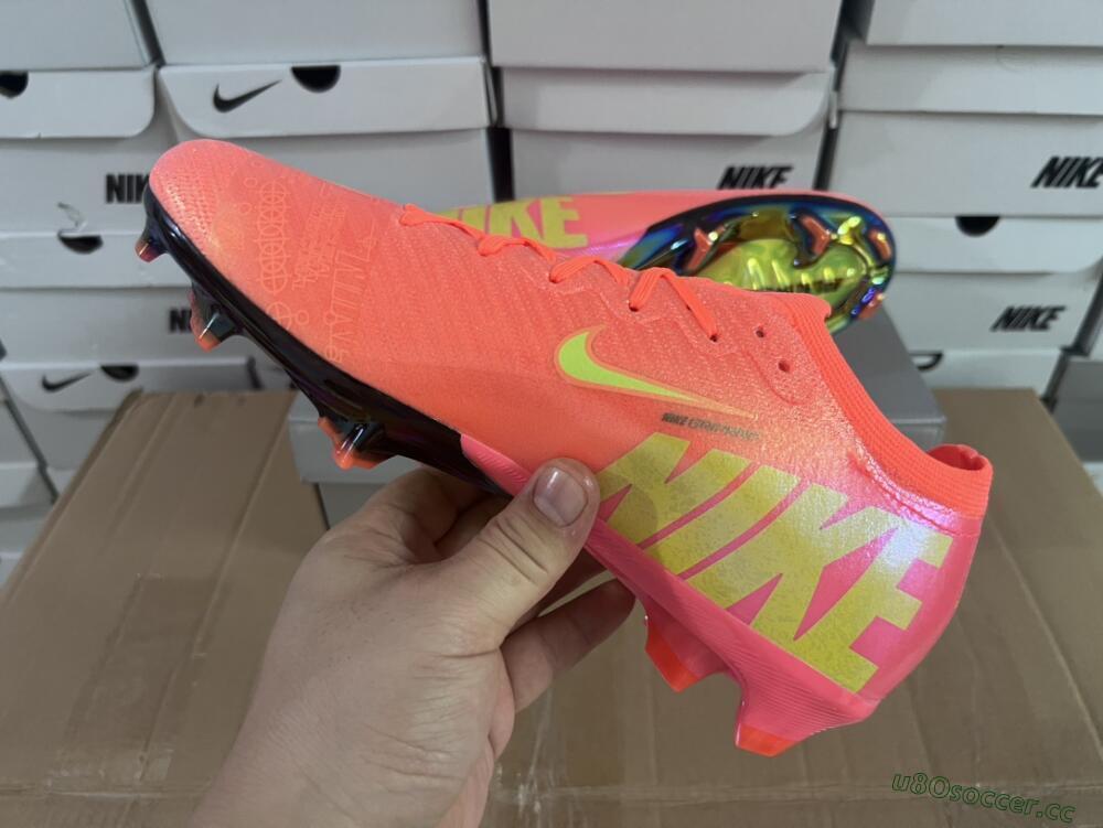 Men's Nike Air Zoom Mercurial Vapor 16 Elite FG Firm Ground Low-Tops Football Boots - Orange/Yellow/Black