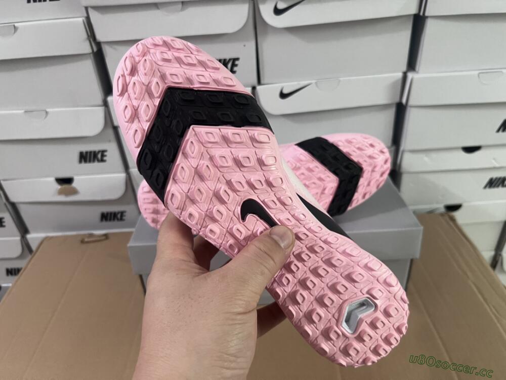 Unisex Nike Air Zoom Mercurial Superfly 10 Elite TF Artificial Turf High-Tops Football Shoes - Pink/White/Black
