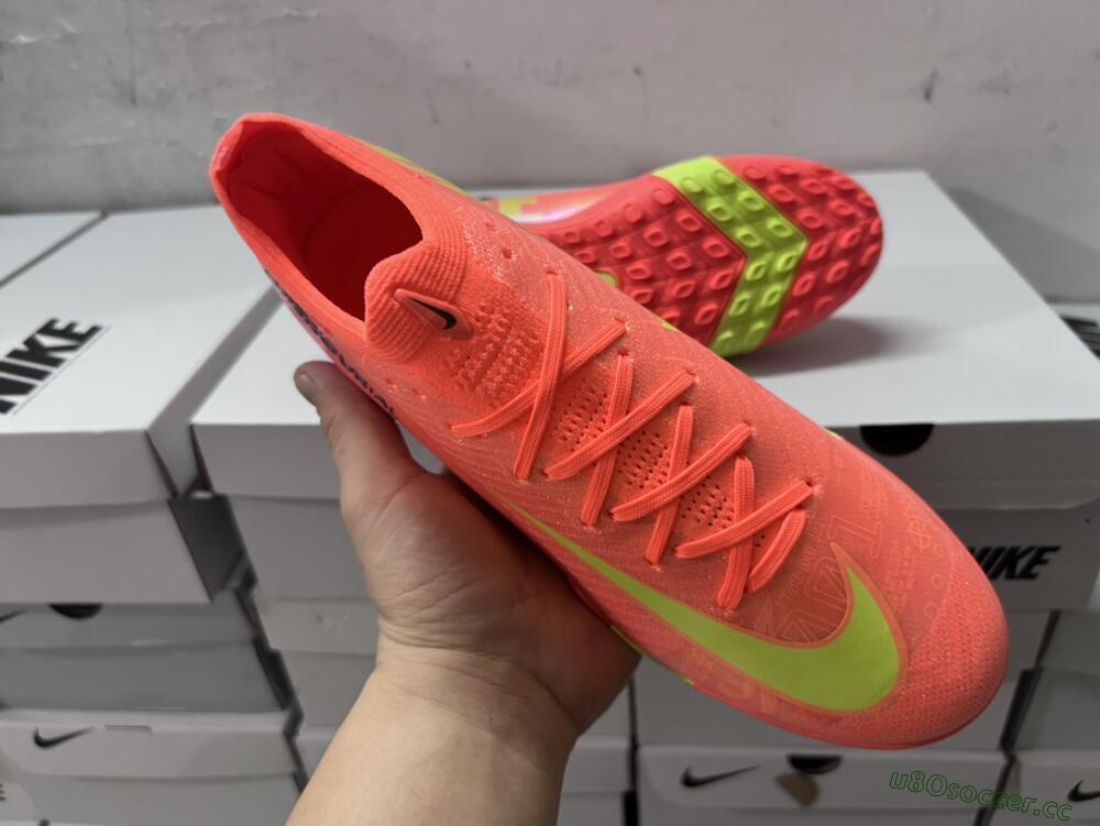 Unisex Nike Air Zoom Mercurial Vapor 15 Elite TF Artificial Turf Low-Tops Football Shoes - Red/Yellow/White