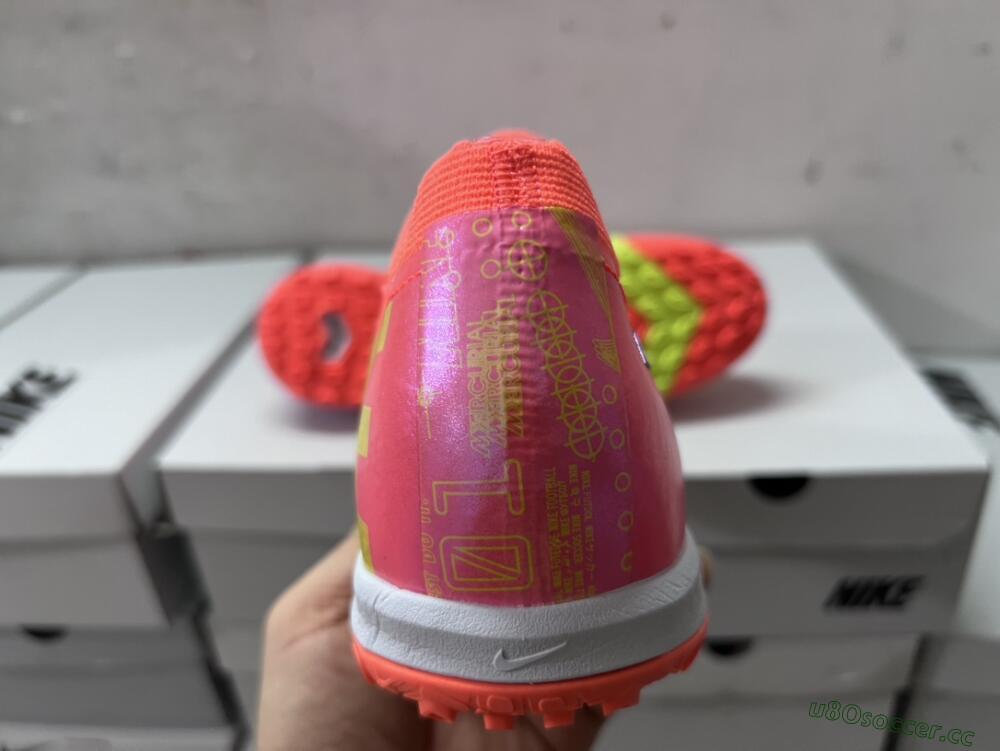 Unisex Nike Air Zoom Mercurial Vapor 15 Elite TF Artificial Turf Low-Tops Football Shoes - Red/Yellow/White