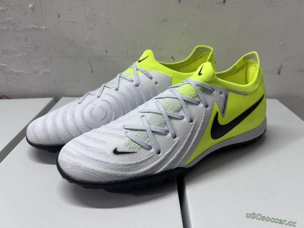Unisex Nike Phantom Luna Elite TF Artificial Turf Low-Tops Football Shoes - Grey/Yellow/Black