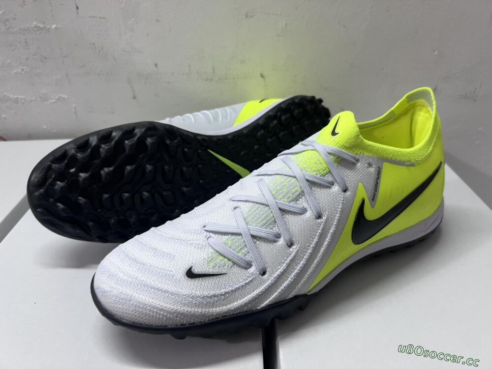 Unisex Nike Phantom Luna Elite TF Artificial Turf Low-Tops Football Shoes - Grey/Yellow/Black