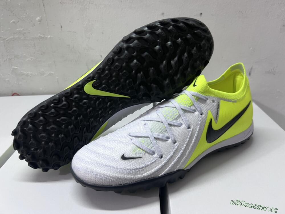 Unisex Nike Phantom Luna Elite TF Artificial Turf Low-Tops Football Shoes - Grey/Yellow/Black