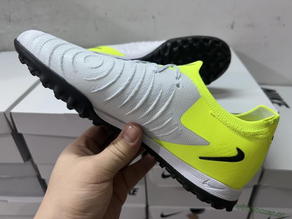 Unisex Nike Phantom Luna Elite TF Artificial Turf Low-Tops Football Shoes - Grey/Yellow/Black