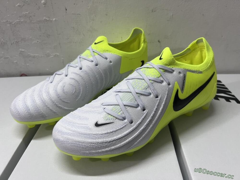 Men's Nike Phantom Luna Elite Artificial Grass Low-Tops Football Boots - Yellow/Grey/Black
