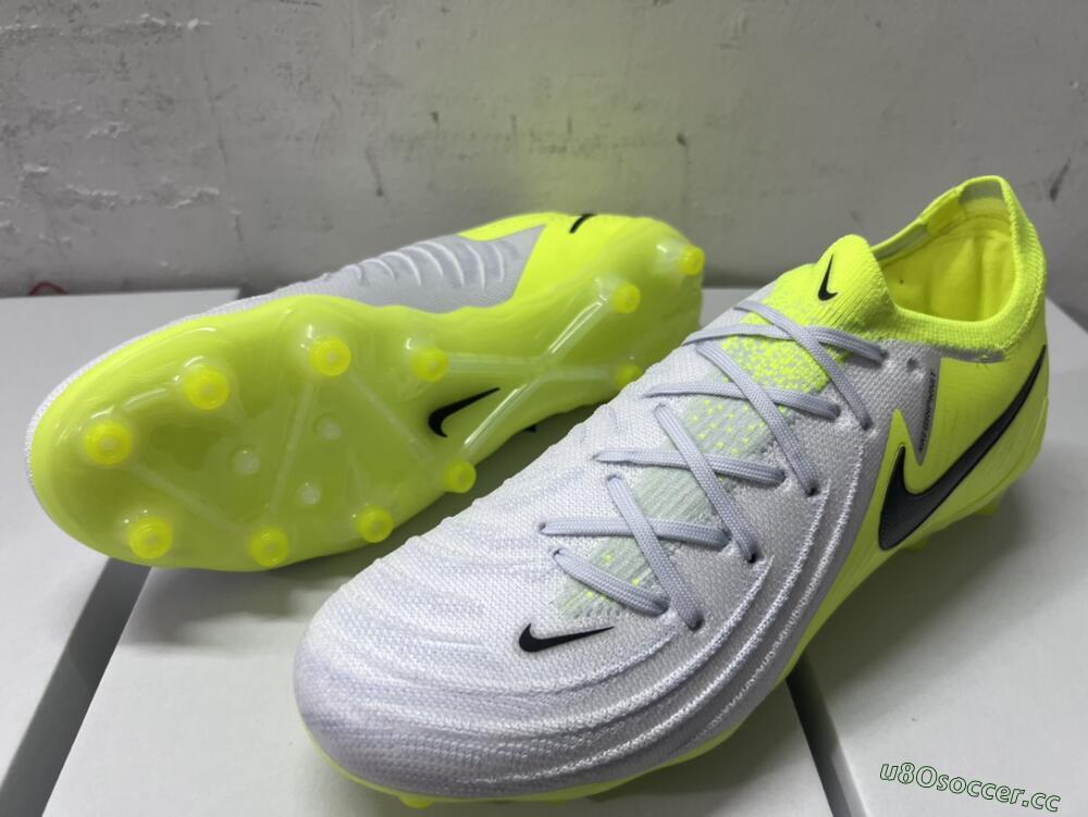 Men's Nike Phantom Luna Elite Artificial Grass Low-Tops Football Boots - Yellow/Grey/Black
