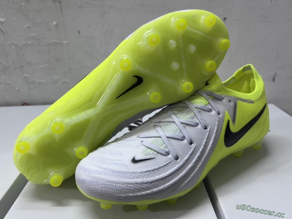 Men's Nike Phantom Luna Elite Artificial Grass Low-Tops Football Boots - Yellow/Grey/Black