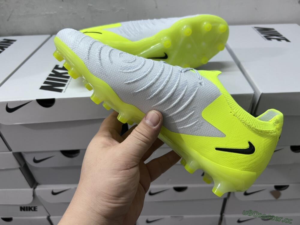 Men's Nike Phantom Luna Elite Artificial Grass Low-Tops Football Boots - Yellow/Grey/Black