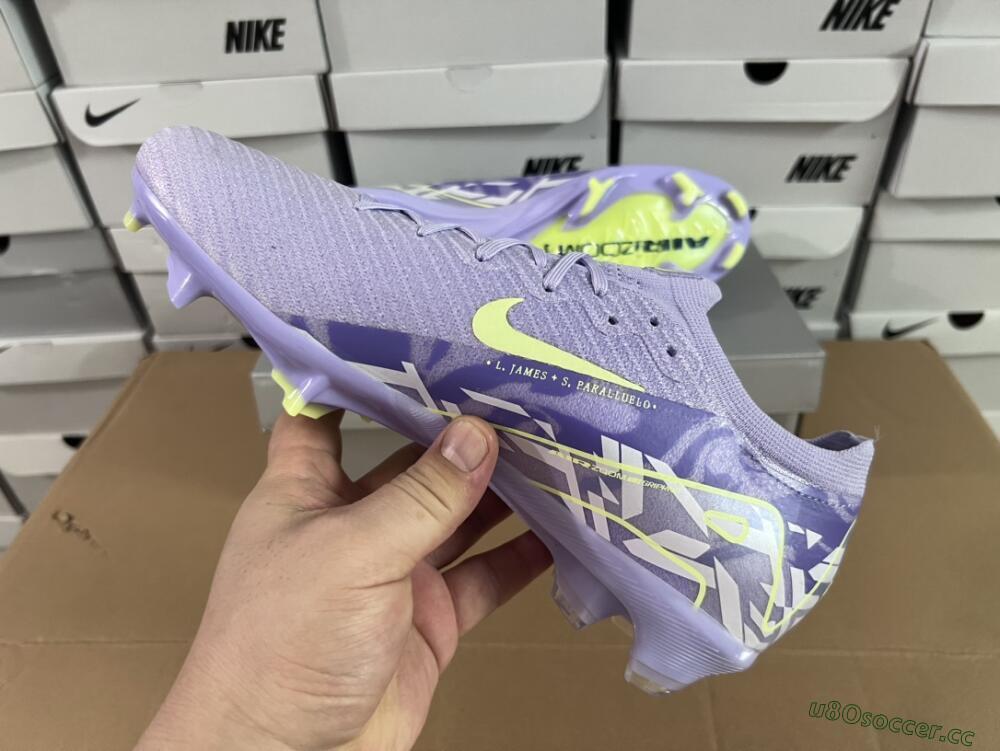 Unisex Nike Air Zoom Mercurial Vapor 16 Elite FG Firm Ground Low-Tops Football Boots - Purple/Yellow/White