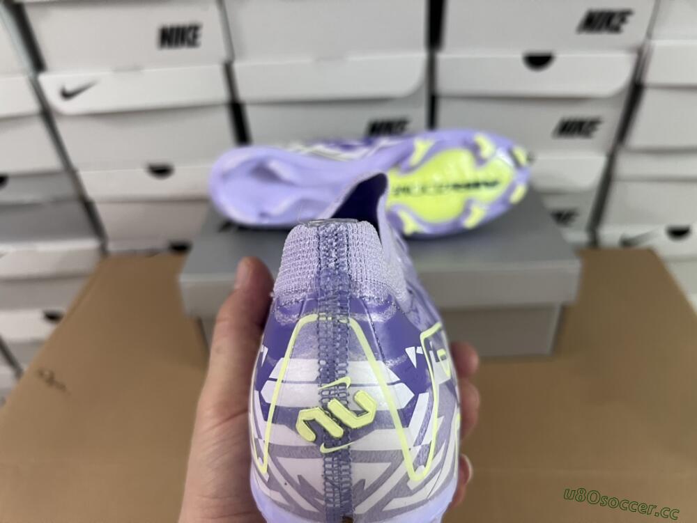 Unisex Nike Air Zoom Mercurial Vapor 16 Elite FG Firm Ground Low-Tops Football Boots - Purple/Yellow/White