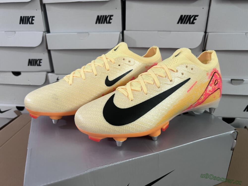 Men's Nike Air Zoom Mercurial Vapor 16 Elite SG Soft Ground Low-Tops Football Boots - Yellow/Black/Red