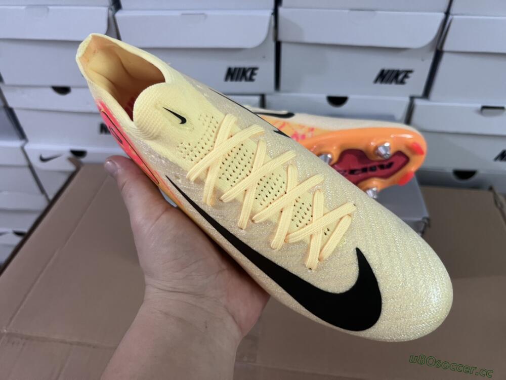 Men's Nike Air Zoom Mercurial Vapor 16 Elite SG Soft Ground Low-Tops Football Boots - Yellow/Black/Red