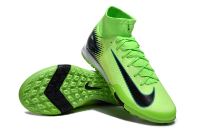 Unisex Nike Air Zoom Mercurial Superfly 10 Elite TF Artificial Turf High-Tops Football Shoes - Yellow/Black/White