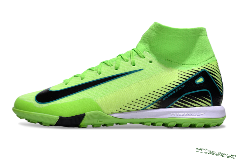 Unisex Nike Air Zoom Mercurial Superfly 10 Elite TF Artificial Turf High-Tops Football Shoes - Yellow/Black/White 0