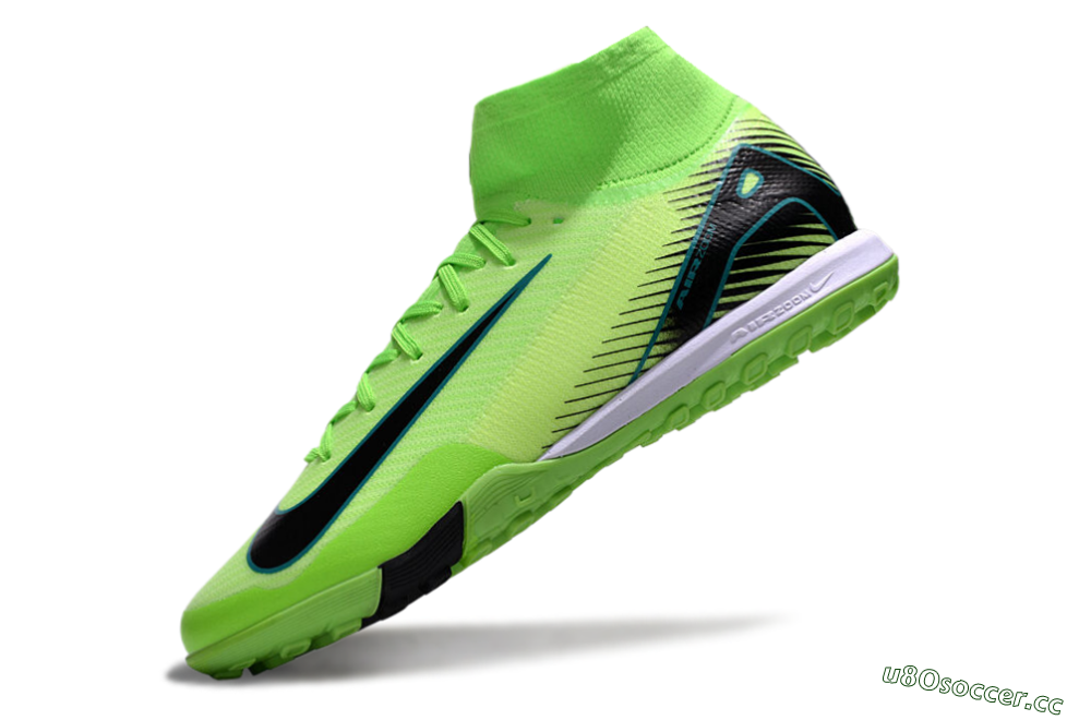 Unisex Nike Air Zoom Mercurial Superfly 10 Elite TF Artificial Turf High-Tops Football Shoes - Yellow/Black/White 5