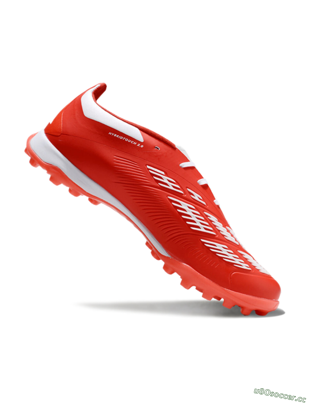 Unisex Adidas Predator 24 Elite TF Artificial Turf Low-Tops Football Shoes - Red/White 4