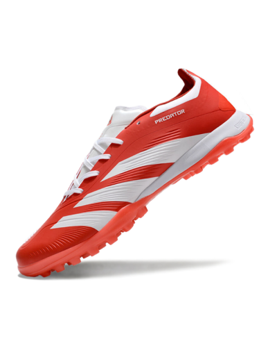Unisex Adidas Predator 24 Elite TF Artificial Turf Low-Tops Football Shoes - Red/White
