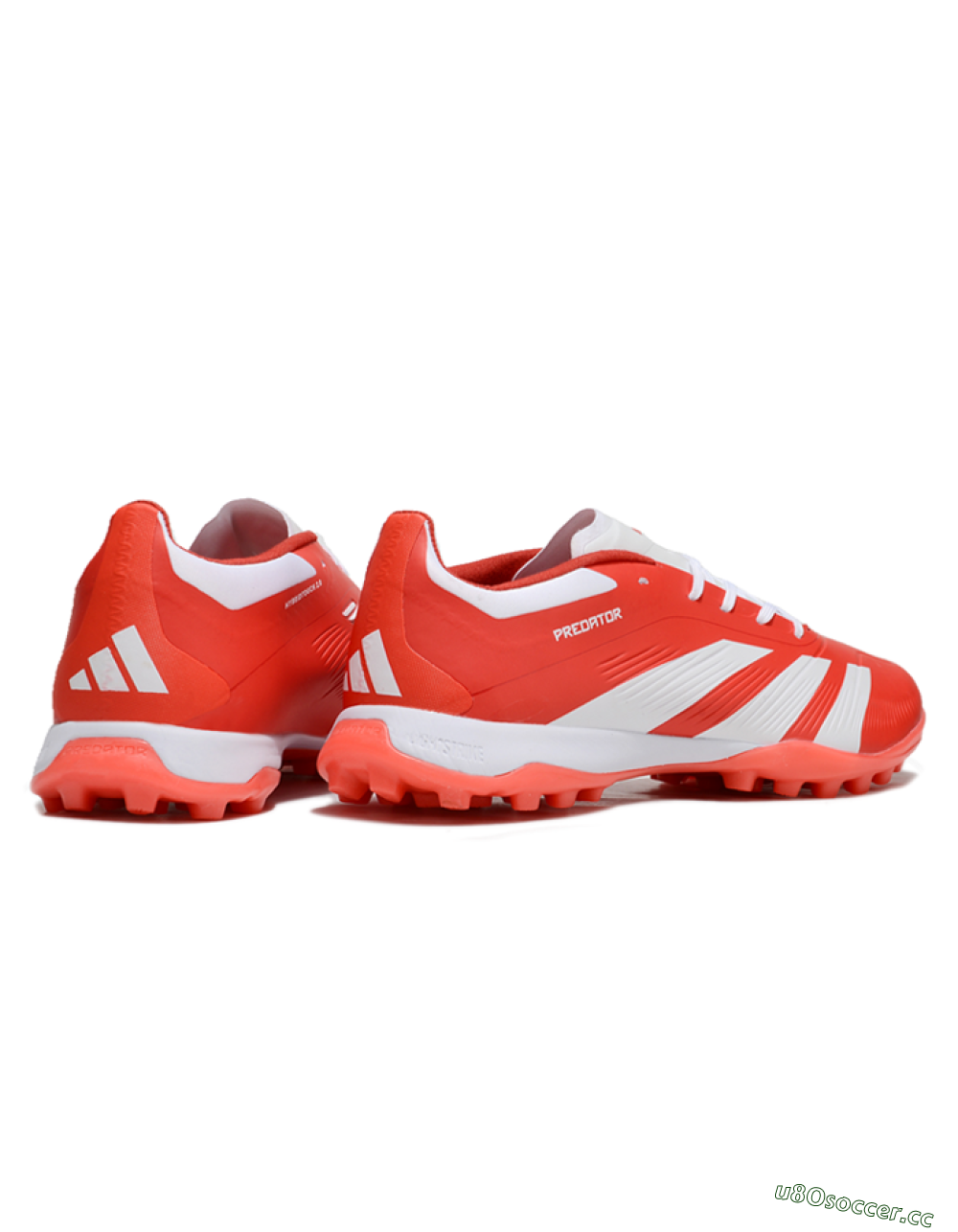 Unisex Adidas Predator 24 Elite TF Artificial Turf Low-Tops Football Shoes - Red/White 6