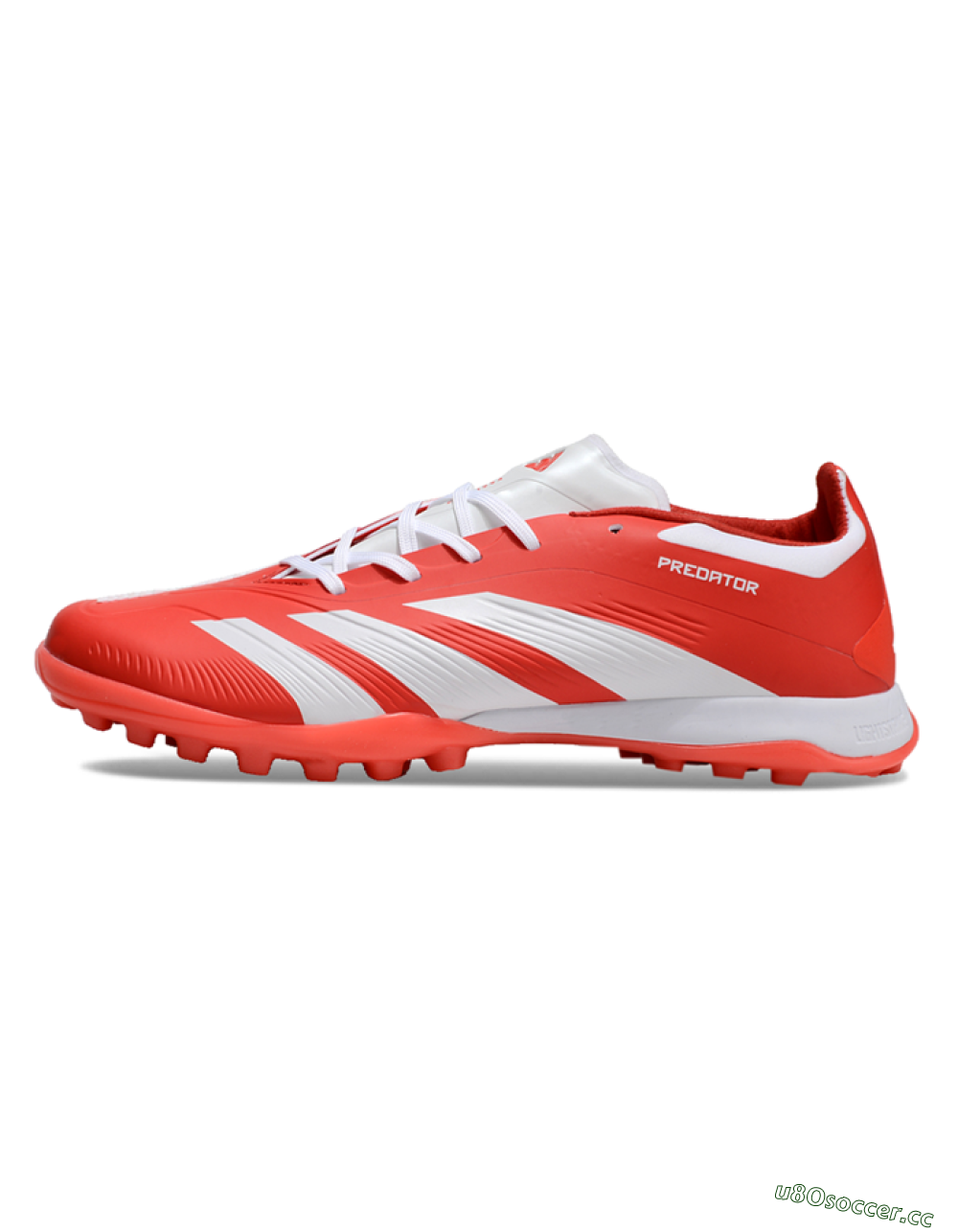 Unisex Adidas Predator 24 Elite TF Artificial Turf Low-Tops Football Shoes - Red/White 0